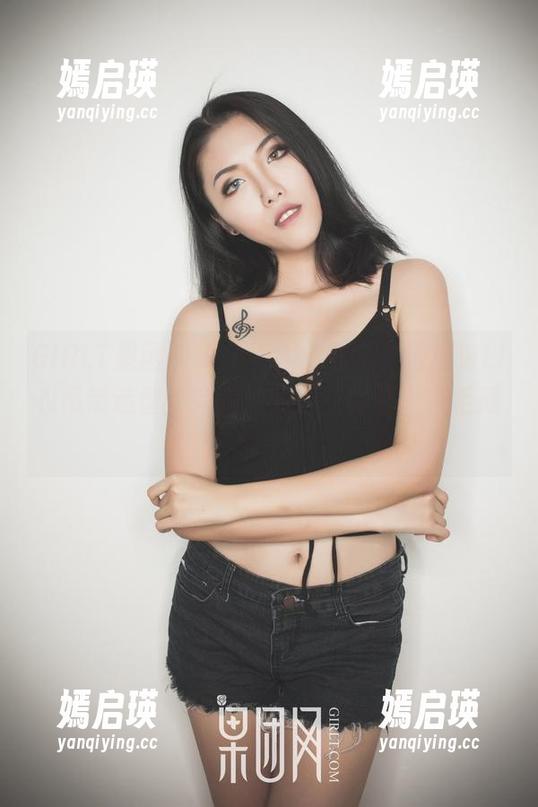 GIRLT果团网 - 免费图集分享，周琰琳LIN吊带造型，完美到我想立刻找个衣柜藏起来！