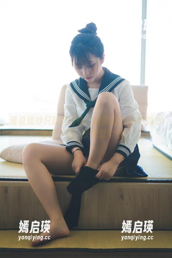 镜酱 谁说婚纱只能是白色?镜酱的2B白色婚纱套图下载,快来取个经!